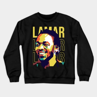 Kendrick Lamar On WPAP Style Crewneck Sweatshirt